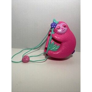 Polly Pocket Doll Sloth 2-in-1 Purse Play Set Jungle Theme Animals
